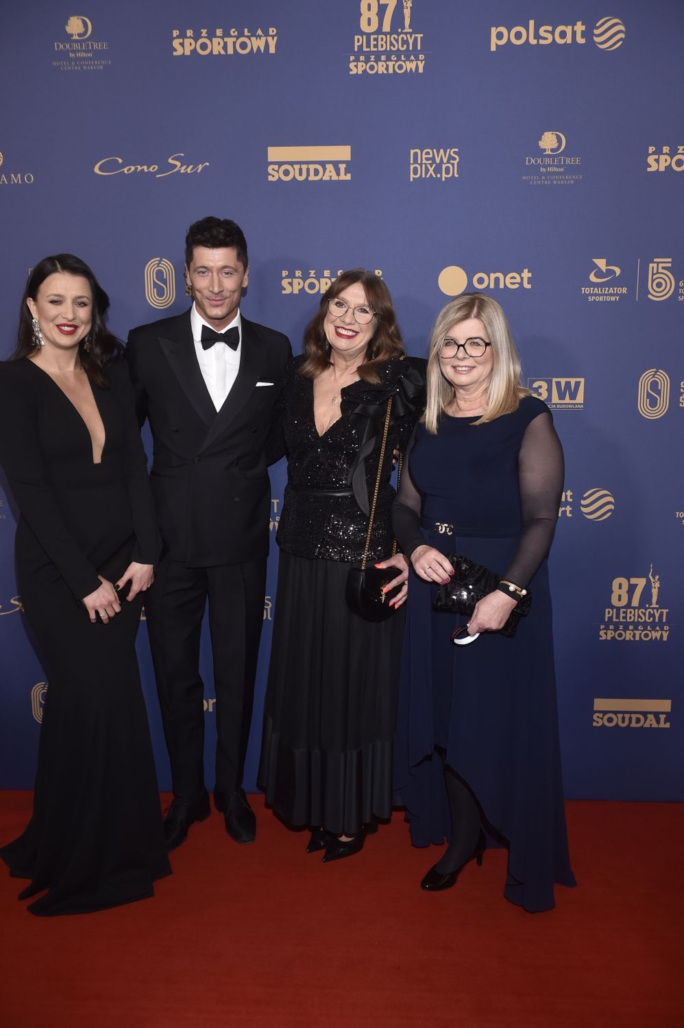 Milena Lewandowska-Miros, Robert Lewandowski, Iwona Lewandowska, Maria Stachurska - Gala Mistrzów Sportu 2022