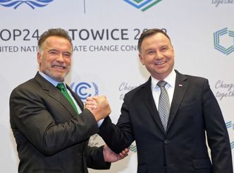 Arnold Schwarzenegger spotkał się z prezydentem Dudą w Katowicach (FOTO)