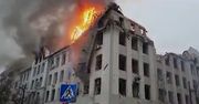 Rosja bombarduje budynki cywilne i rządowe. Przerażające nagranie z Charkowa na Ukrainie