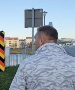 Bąkiewicz złamał zakaz? Podszedł do granicy od niemieckiej strony