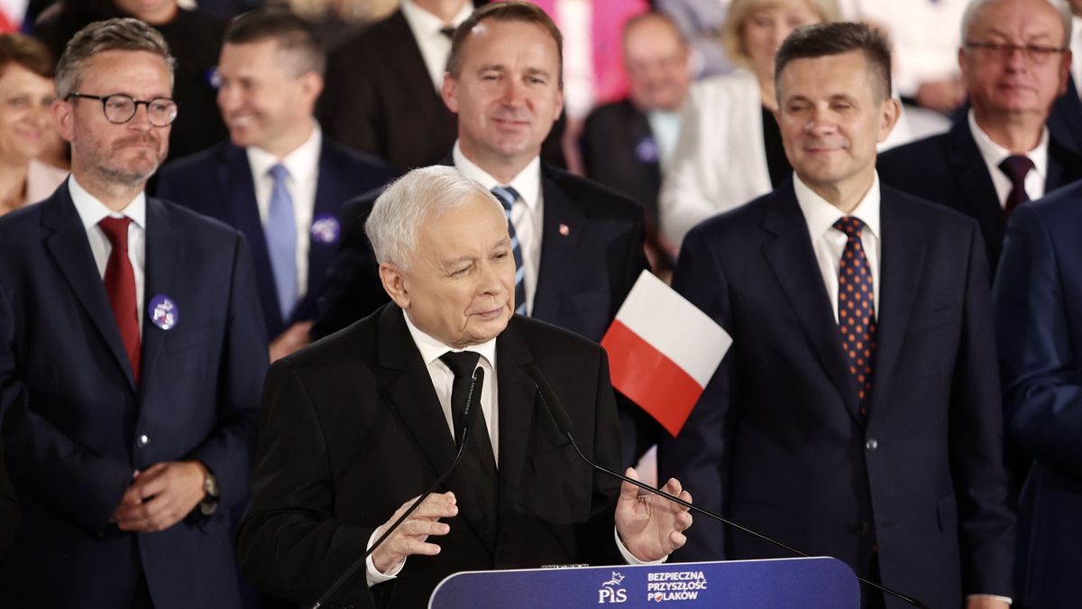 Jarosław Kaczyński na spotkaniu z symaptykami w Kielcach
