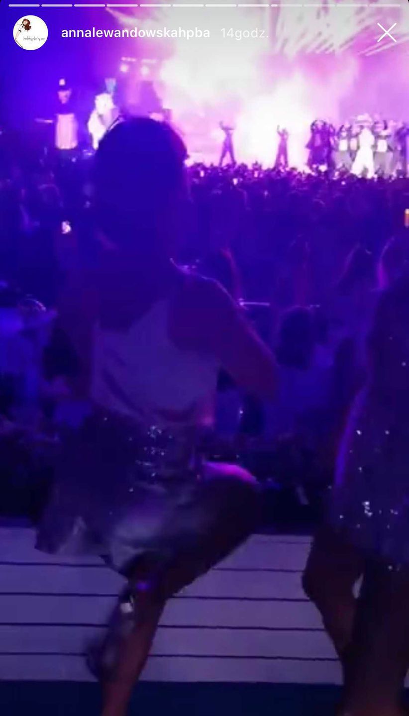 Anna Lewandowska na koncercie Jennifer Lopez w Turcji