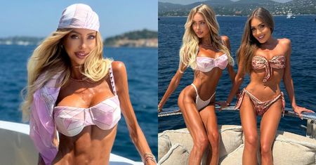 Niepokojąco szczupła Julia Dybowska wdzięczy się w bikini na jachcie (ZDJĘCIA)