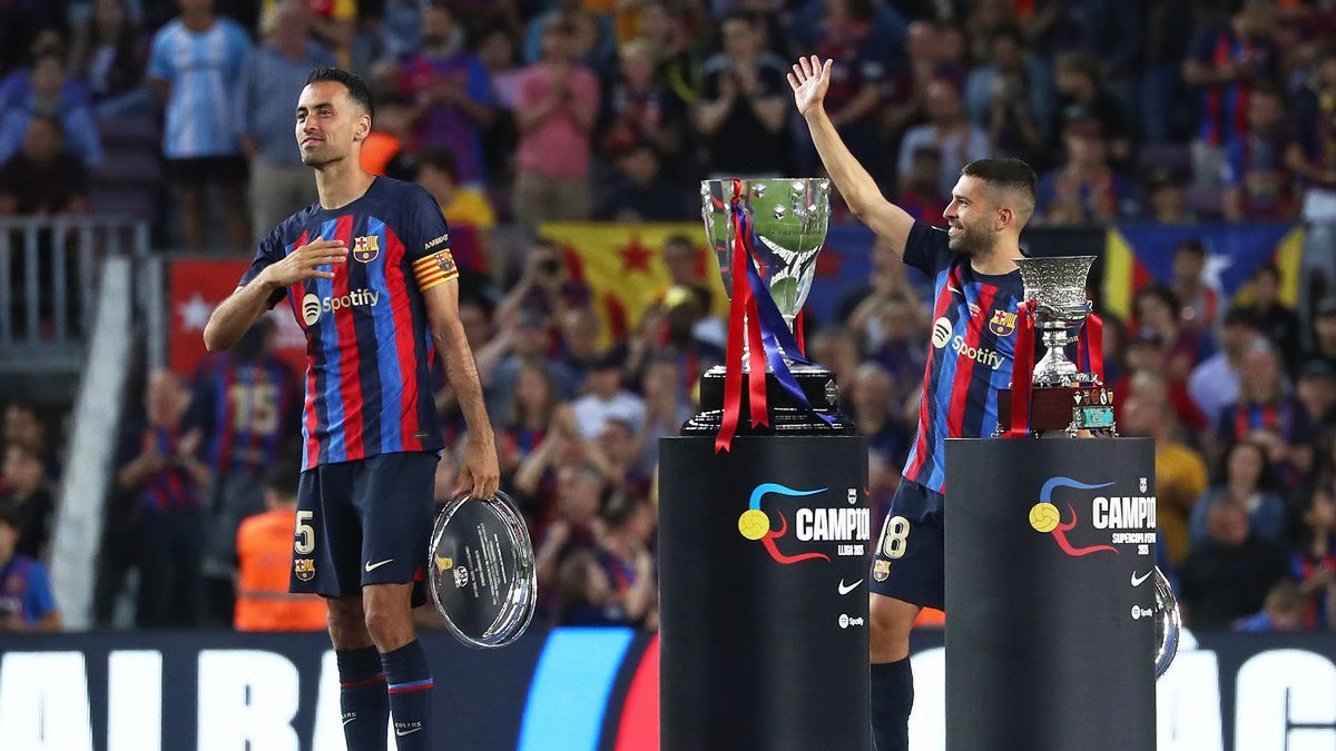 Getty Images / Joan Valls / Na zdjęciu: Sergio Busquets i Jordi Alba