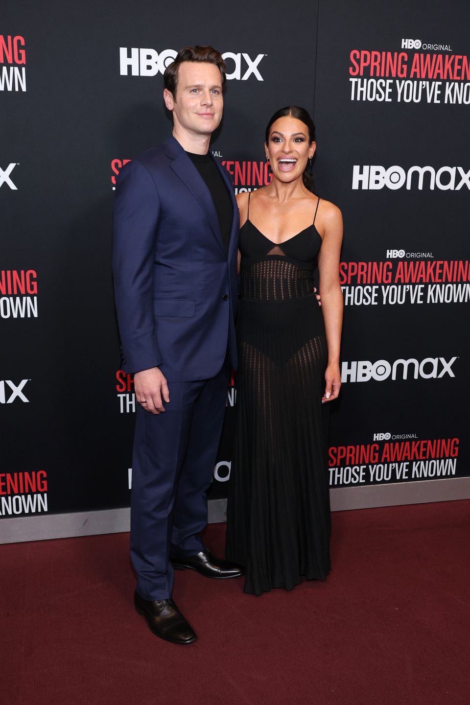 Lea Michele i Jonathan Groff na premierze dokumentu HBO "Spring Awakening: Those You’ve Known" 