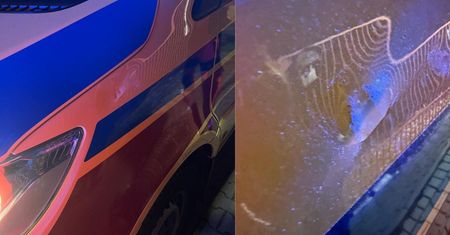 Agresywna pacjentka rzucała cegłami w ambulans. Usłyszała zarzuty