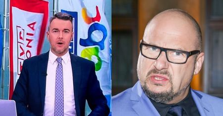 Piotr Gąsowski ZADRWIŁ z TVP Info. Oberwało się paskowemu. "Jedno słowo, a jakże znaczące..." (FOTO)