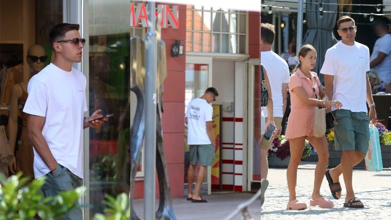 Jan Bednarek i Julia Nowak spacerują po Sopocie