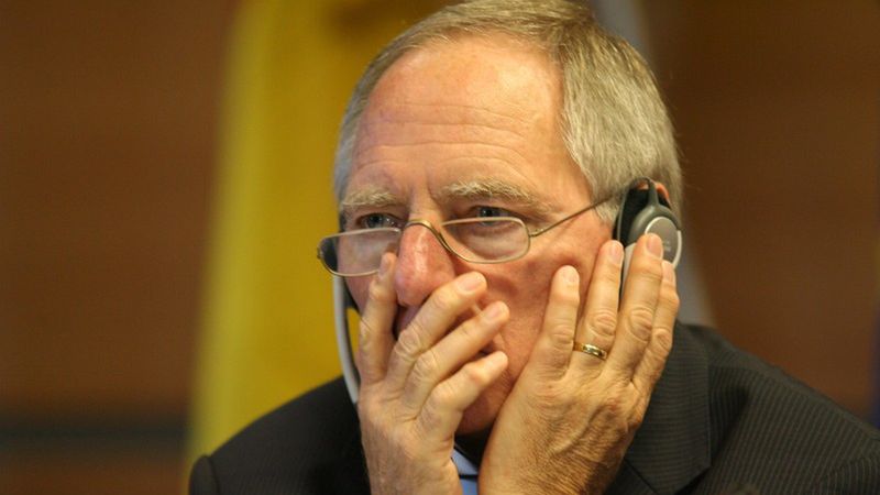 minister finansów Wolfgang Schaeuble