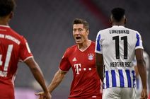 Bundesliga. Bayern - Hertha. Szalony polski wieczór w Monachium. 4 gole "Lewego", asysta Piątka