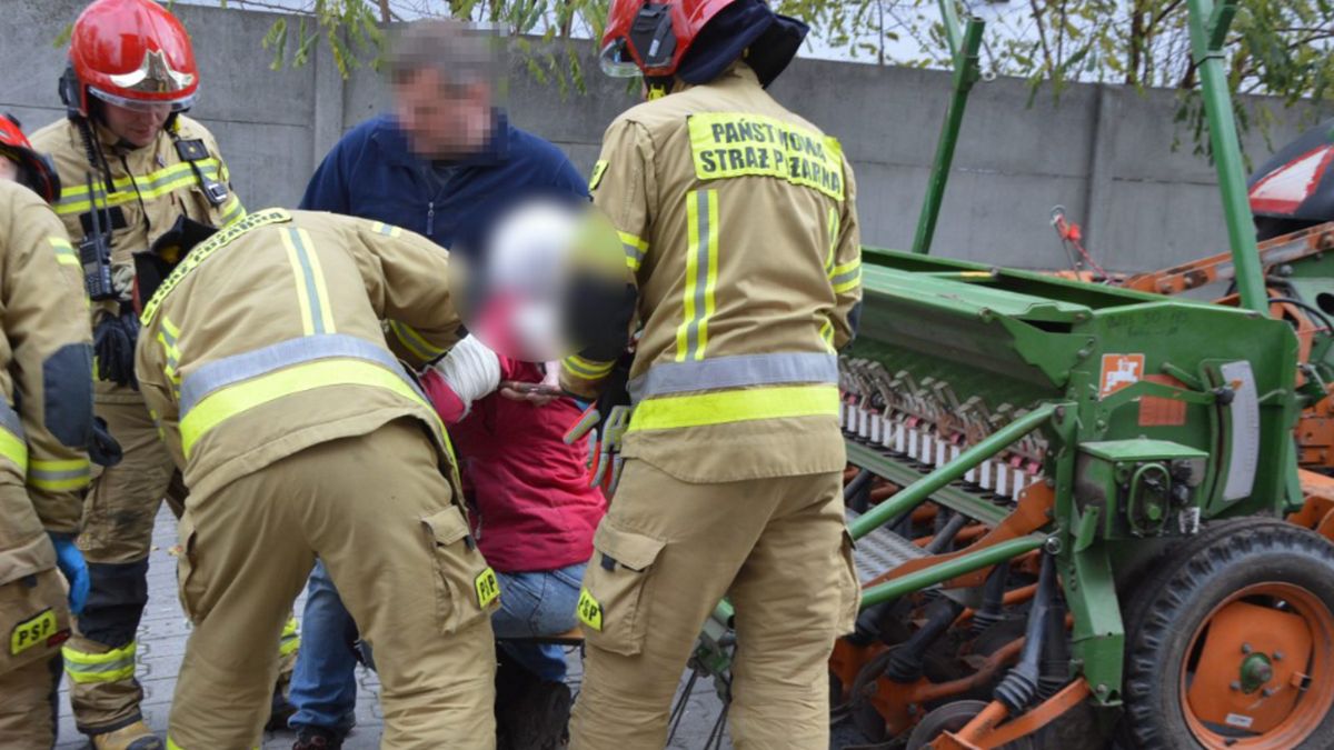 Podczas prac rolnych doszło do wypadku