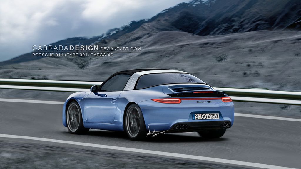 Porsche 991 Targa - wizualizacja