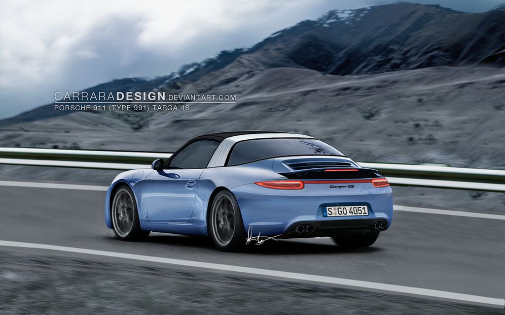 Porsche 991 Targa - wizualizacja