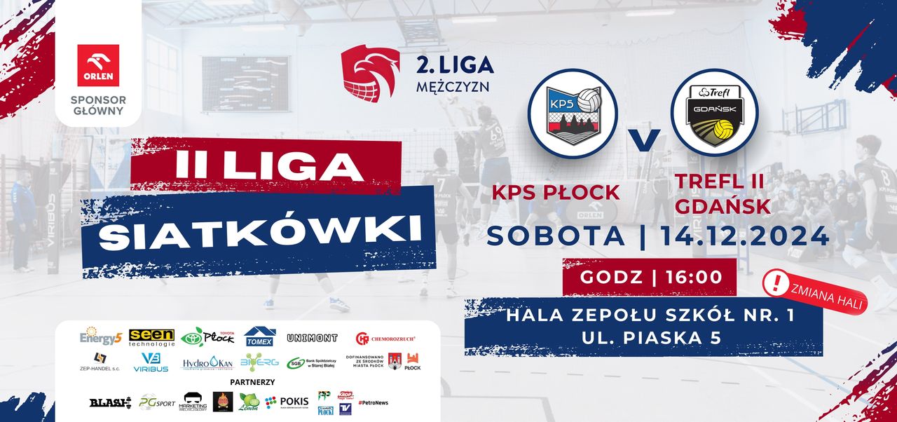 Kolejny mecz płockich siatkarzy 