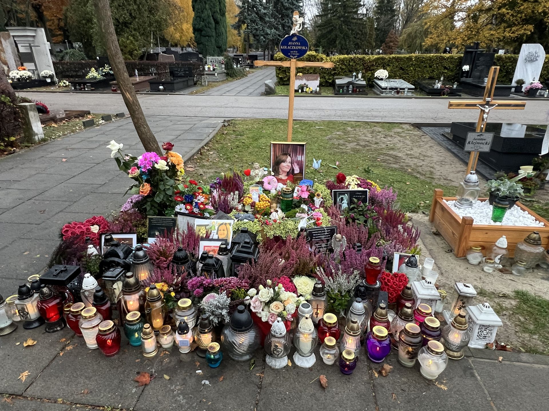 Grób Joanny Kołaczkowskiej na Powązkach