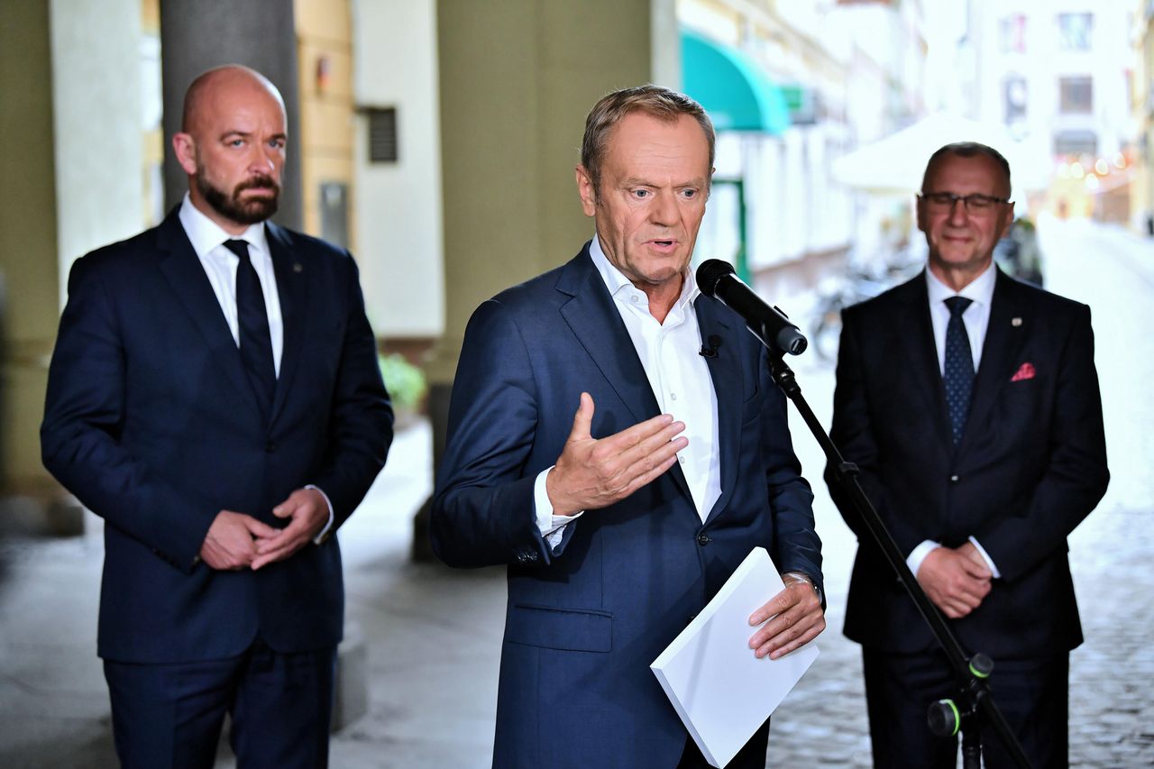 Jacek Sutryk i Donald Tusk