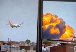 Samolot rozbił się w Indiach. Na nagraniu widać moment katastrofy