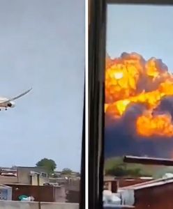 Samolot rozbił się w Indiach. Na nagraniu widać moment katastrofy