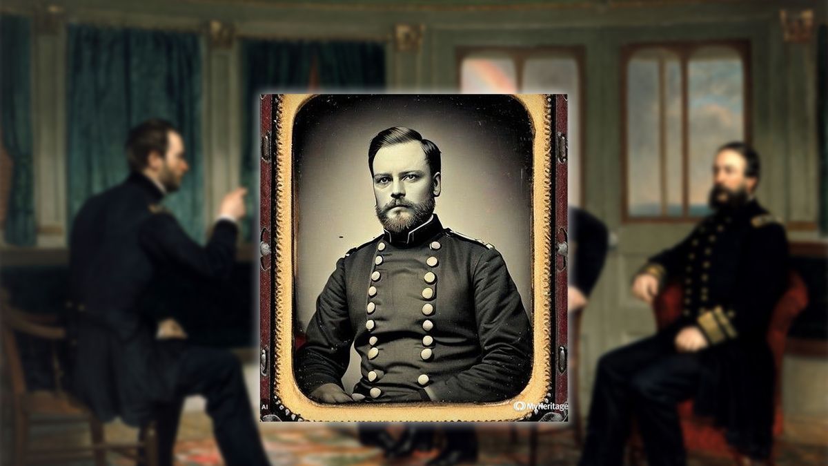 Tak wyglądałbym jako żołnierz wojny secesyjnej na dagerotypie w XIX wieku.