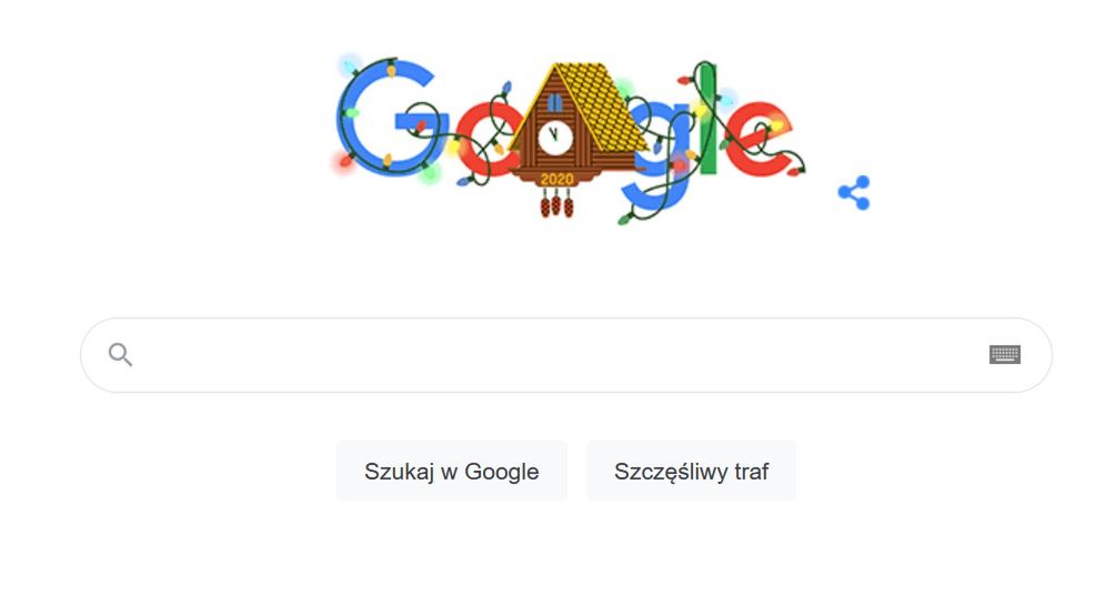 Sylwester 2020 w Google Doodle. Przeglądarka świętuje z nami nowy rok