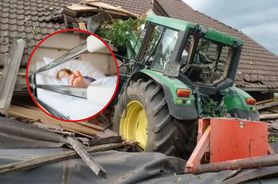 Groźny wypadek podczas zbiorów. 11-latka wjechała traktorem na dach