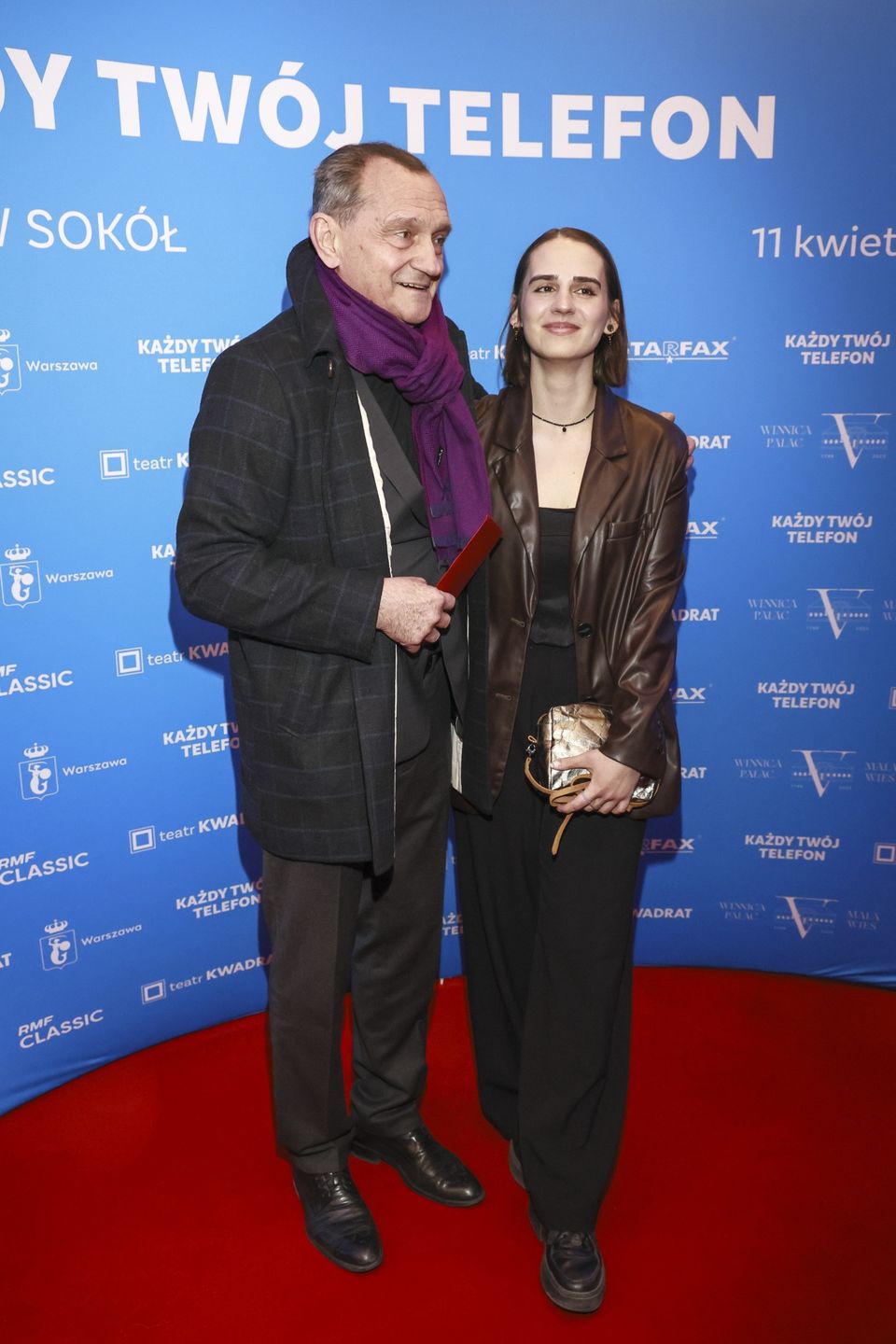 Premiera "Każdy twój telefon". Wojciech Wysocki z córką Rozalią