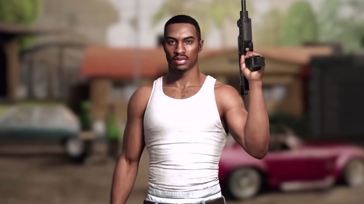 CJ z GTA San Andreas w wersji na Unreal Engine 5