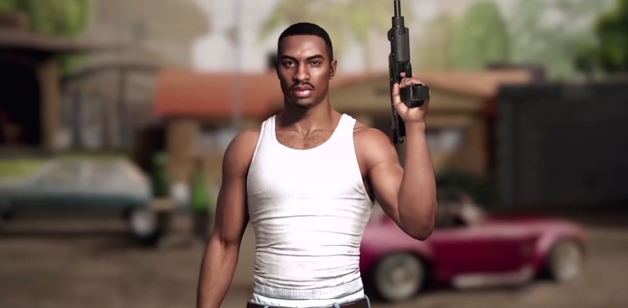 CJ z GTA San Andreas w wersji na Unreal Engine 5