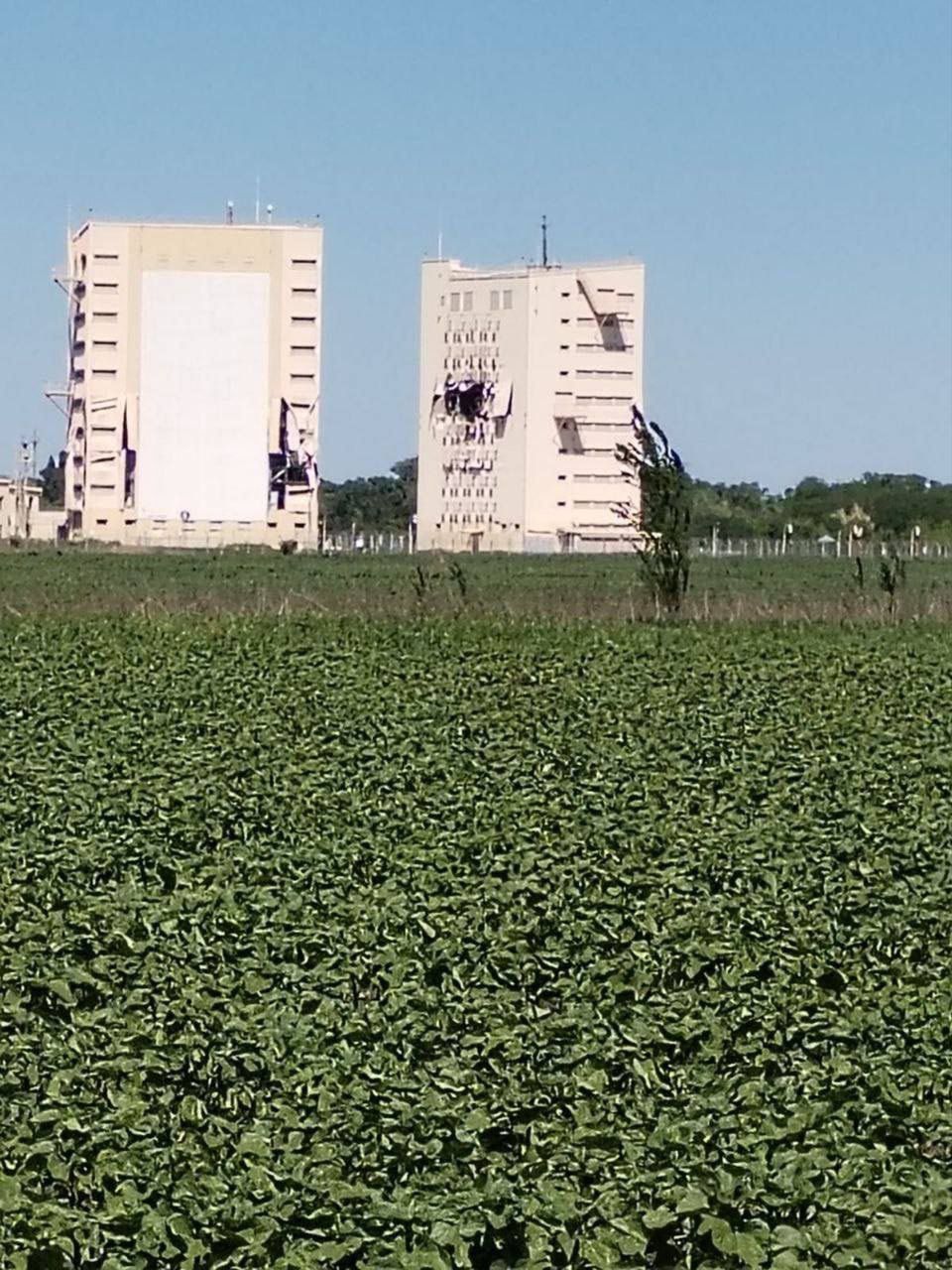 Damaged Russian Voronezh-DM radars