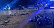 Wypadek w Górkach ranny motocyklista