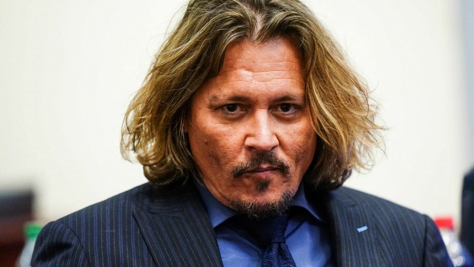 Johnny Depp podczas rozprawy sądowej