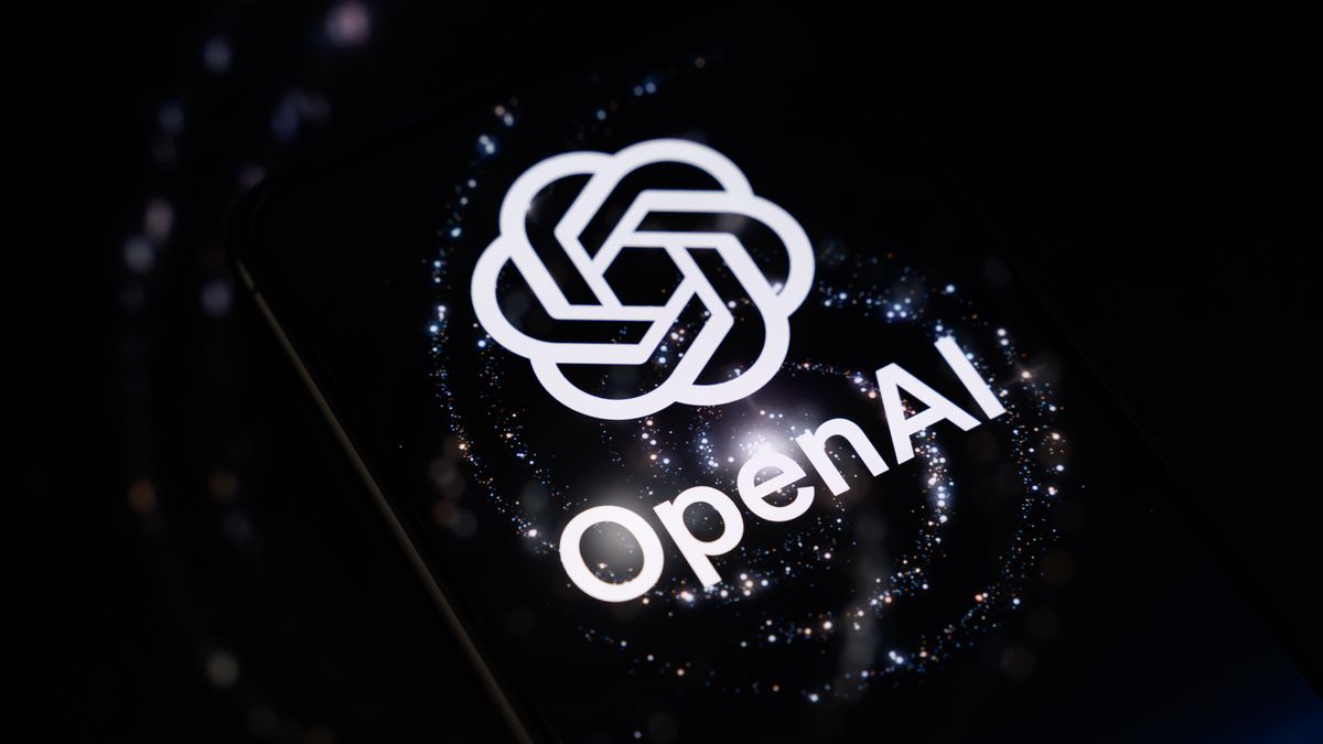 The OpenAI logo is displayed on a smartphone screen placed on a reflective surface onto which a promotional visual is projected in Creteil, France, on September 4, 2026, as OpenAI began rolling out GPT-6 Astra, its most advanced model to date. (Photo by Samuel Boivin/NurPhoto via Getty Images)