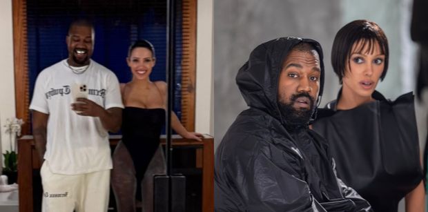 U Kanye Westa stabilnie. W nowy rok wkracza, pozując u boku roznegliżowanej Bianki Censori