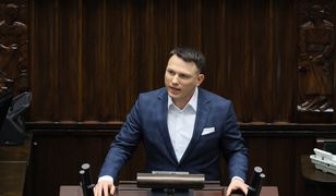 Zawstydzony Mentzen. Konsternacja na mównicy