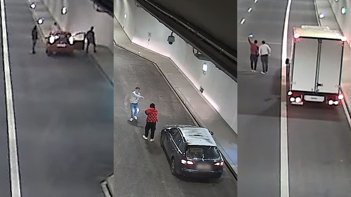 Nieodpowiedzialne zachowania w tunelu na S7