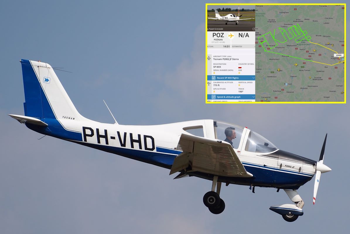 Pilot samolotu utworzył wymowny napis nad Wielkopolską. Zdj. ilustracyjne 