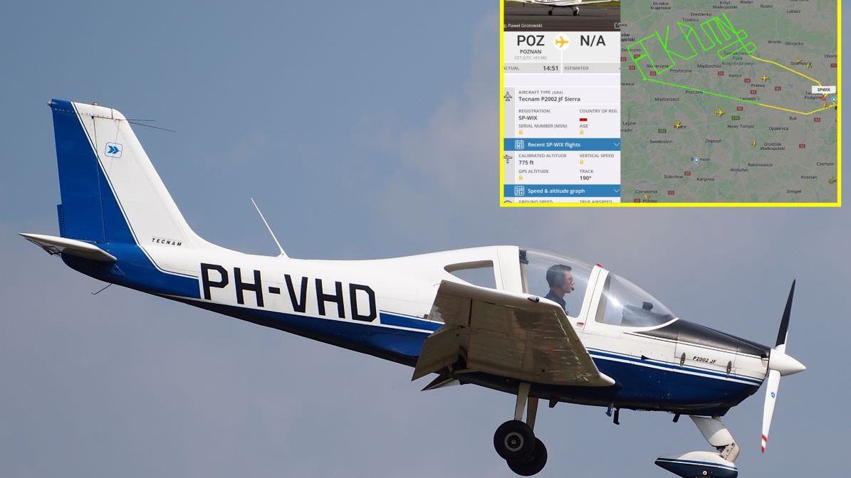 Pilot samolotu utworzył wymowny napis nad Wielkopolską. Zdj. ilustracyjne 