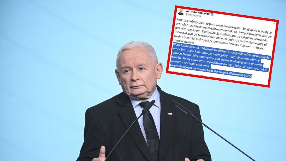 Kaczyński skomentował debatę. Pisze o "bezapelacyjnym zwycięzcy"