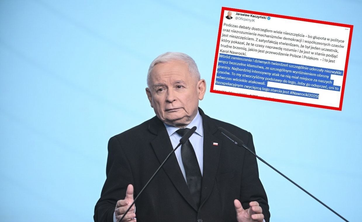 Kaczyński skomentował debatę. Pisze o "bezapelacyjnym zwycięzcy"