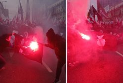 "Moje kochane działaczki". Spaliły flagę Strajku Kobiet