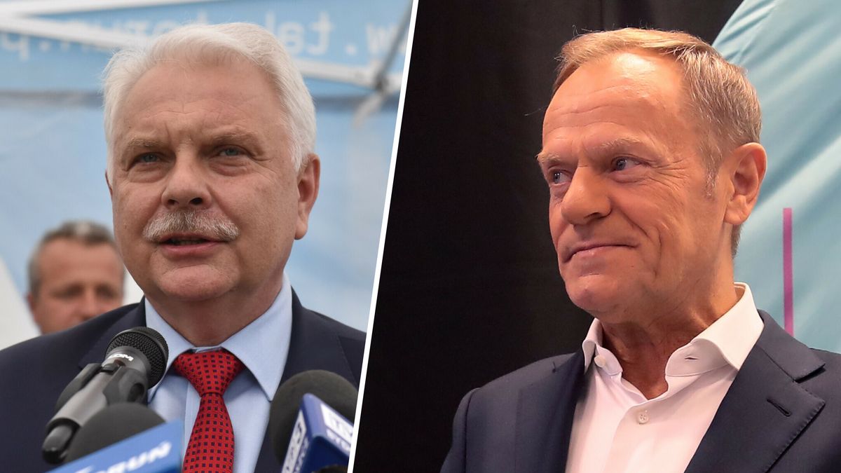 Donald Tusk i Waldemar Kraska 