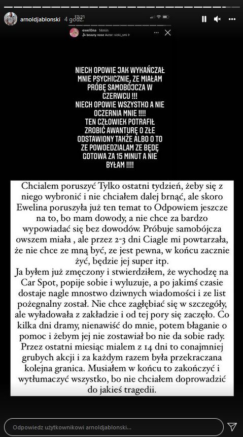 Relacja Arnolda Jabłońskiego