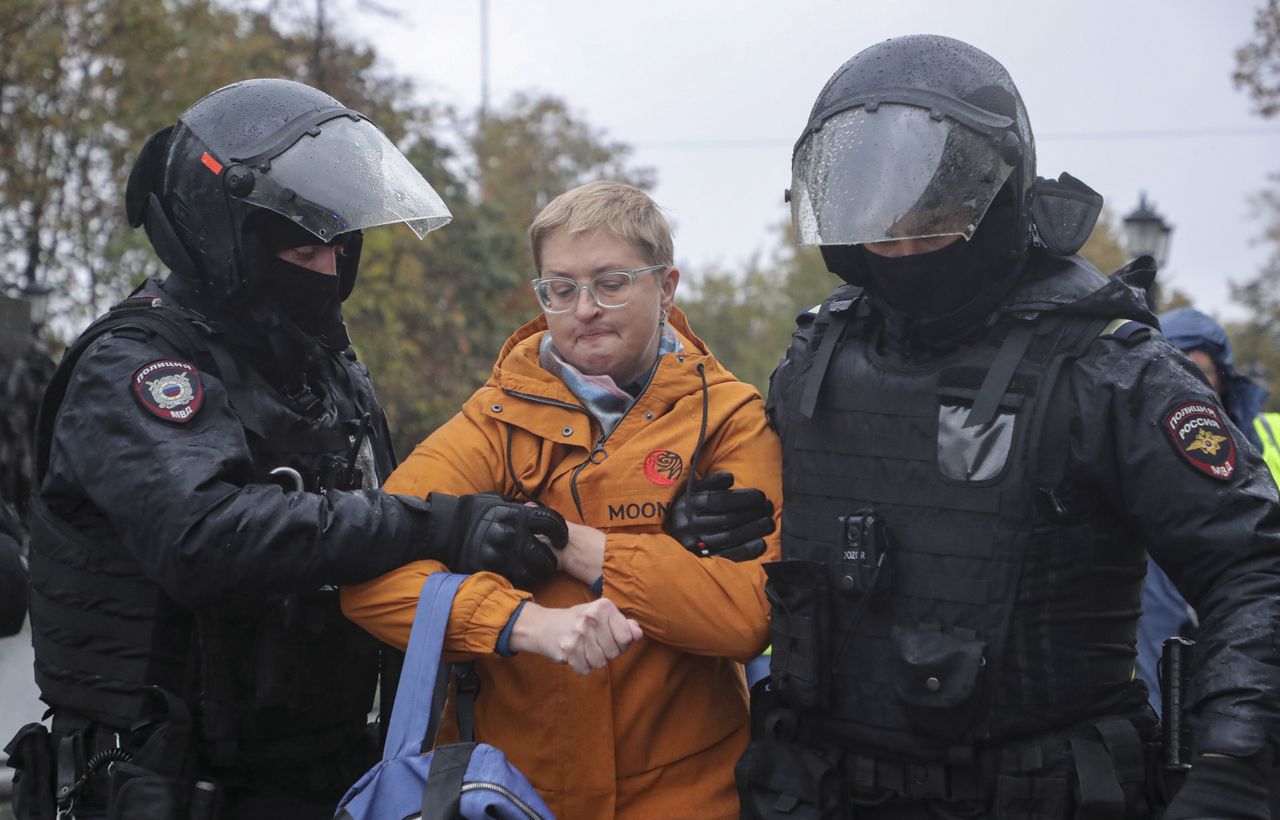 W sobotę odbył się kolejny protest w Moskwie przeciw mobilizacji