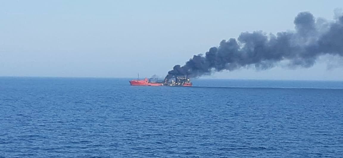 Jeden ze statków handlowych ostrzelanych w piątek przez rosyjską Flotę Czarnomorską 