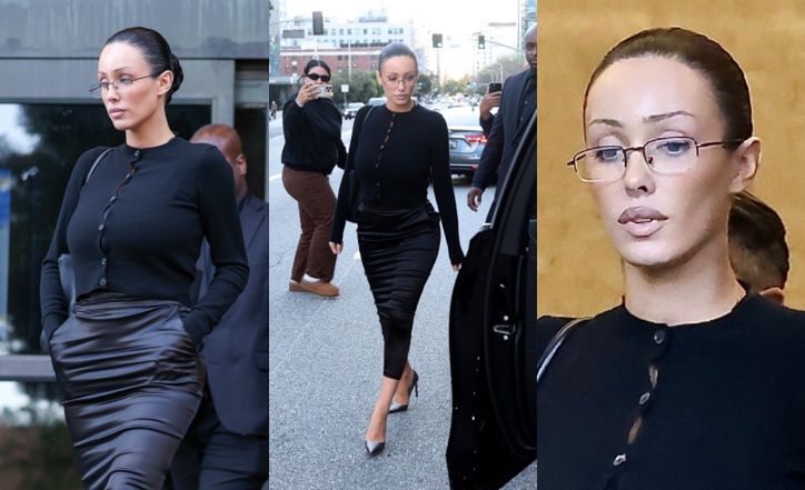 Odmieniona Bianca Censori opuszcza sąd