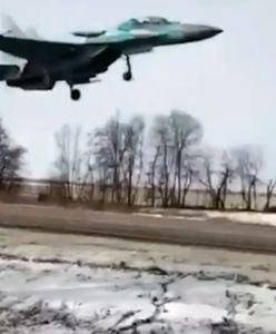 Myśliwce wstrzymały ruch na drodze. Tego wymagała sytuacja