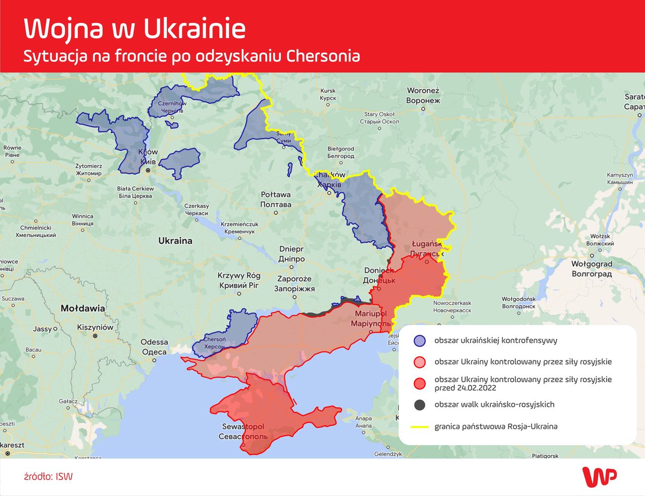 Sytuacja na froncie w Ukrainie