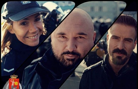 Patryk Vega, Olga Bołądź i Piotr Stramowski zachęcają do służby w policji (wideo)