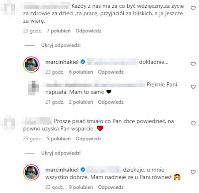 Marcin Hakiel odpowiada na komentarze