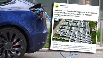 Obok domków jednorodzinnych zrobili parking "elektryków". Teraz przepraszają